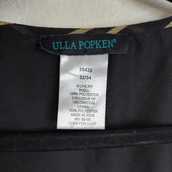 Ulla Popken Floral Mixed Print Velvet Trim Tunic Dress Size 32/34 - Picture 4 of 8